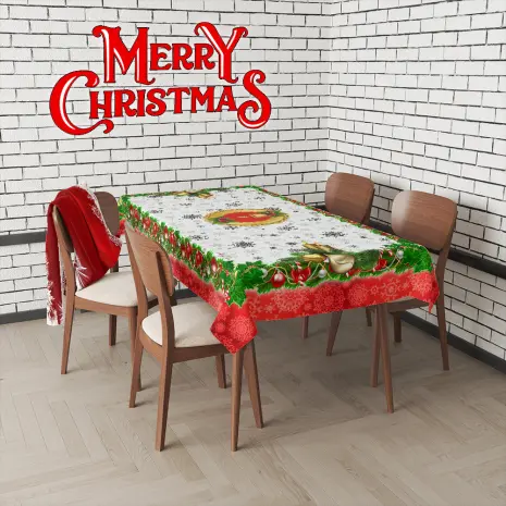 Покривка с коледни мотиви - 3120 - Покривка с коледни мотиви - 3120