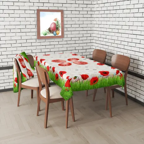 Покривка с великденски мотиви - 4085 - Покривка с великденски мотиви - 4085