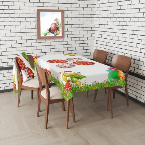 Покривка с великденски мотиви - 4087 - Покривка с великденски мотиви - 4087