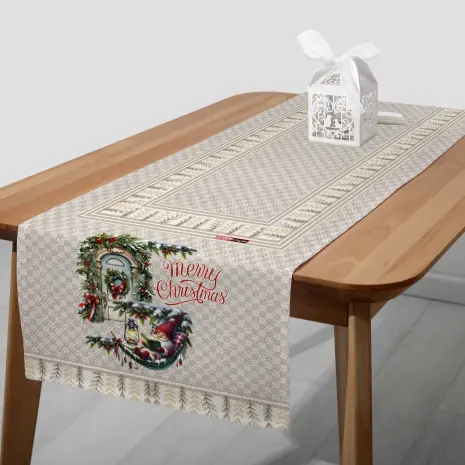 Тишлайфер за маса с коледни мотиви - 5329 - Тишлайфер за маса с коледни мотиви - 5329