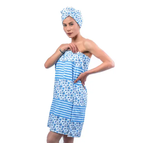 Тюрбан с принт комплект М9 - Тюрбан с принт комплект М9