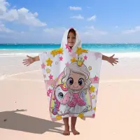 Детско хавлиено пончо - Принцеса - Детско хавлиено пончо - Принцеса