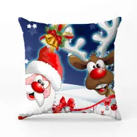Декоративна възглавница с коледни мотиви - 2341 - Декоративна възглавница с коледни мотиви - 2341