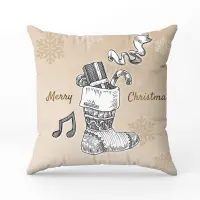 Декоративна възглавница с коледни мотиви - 2358 - Декоративна възглавница с коледни мотиви - 2358