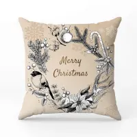 Декоративна възглавница с коледни мотиви - 2360 - Декоративна възглавница с коледни мотиви - 2360