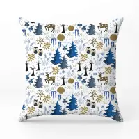 Декоративна възглавница с коледни мотиви - 2389 - Декоративна възглавница с коледни мотиви - 2389