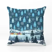 Декоративна възглавница с коледни мотиви - 2392 - Декоративна възглавница с коледни мотиви - 2392