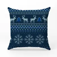 Декоративна възглавница с коледни мотиви - 2398 - Декоративна възглавница с коледни мотиви - 2398