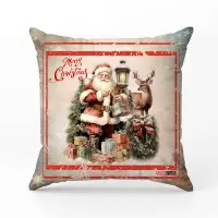 Декоративна възглавница с коледни мотиви - 4444 - Декоративна възглавница с коледни мотиви - 4444