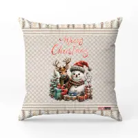 Декоративна възглавница с коледни мотиви - 5303 - Декоративна възглавница с коледни мотиви - 5303