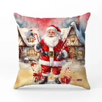 Декоративна възглавница с коледни мотиви - 5363 - Декоративна възглавница с коледни мотиви - 5363