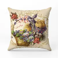 Декоративна възглавница - Великденски мотиви - 5075 - Декоративна възглавница - Великденски мотиви - 5075