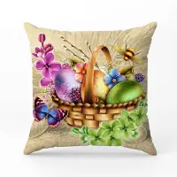 Декоративна възглавница - Великденски мотиви - 5077 - Декоративна възглавница - Великденски мотиви - 5077