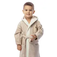 Детски халат лукс - цвят капучино - 2419 | Детски халат лукс - цвят капучино - 2419