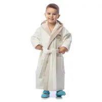 Детски халат лукс - цвят крем - Детски халат лукс - цвят крем