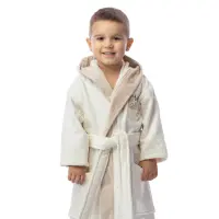 Детски халат лукс - цвят крем - 2417 | Детски халат лукс - цвят крем - 2417