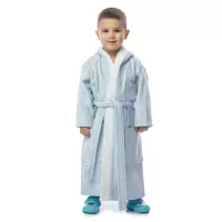Детски халат лукс - Светло син - Детски халат лукс - Светло син