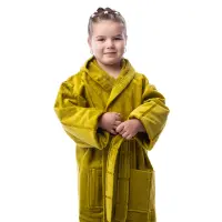 Детски халат нишка - горчица - 603 | Детски халат нишка - горчица - 603