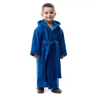 Детски халат нишка - син - Детски халат нишка - син