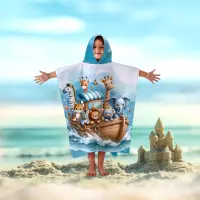 Детско хавлиено пончо - 5044 - Детско хавлиено пончо - 5044