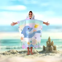 Детско хавлиено пончо - 5052 - Детско хавлиено пончо - 5052