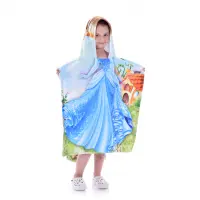 Детско пончо - Синя принцеса - 1413 | Детско пончо - Синя принцеса - 1413