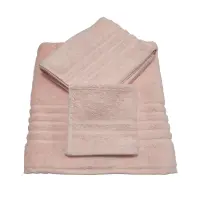 Едноцветна хавлиена кърпа "ВИВА" - комплект - 3 броя - пепел от рози - Едноцветна хавлиена кърпа "ВИВА" - комплект - 3 броя - пепел от рози
