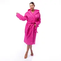 Халат Едноцветен Лукс - Циклама - дамски - 1583 | Халат Едноцветен Лукс - Циклама - дамски - 1583