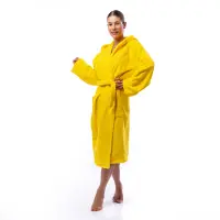 Халат Едноцветен Лукс - Жълт - дамски - Халат Едноцветен Лукс - Жълт - дамски