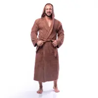 Халат Маер - Кафяв - мъжки - Халат Маер - Кафяв - мъжки