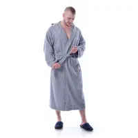 Халат Маер - Сив - мъжки - 1205 | Халат Маер - Сив - мъжки - 1205