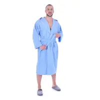 Халат Маер - Светло синьо - мъжки - 1180 | Халат Маер - Светло синьо - мъжки - 1180