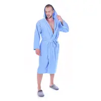 Халат Маер - Светло синьо - мъжки - 1181 | Халат Маер - Светло синьо - мъжки - 1181