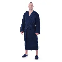 Халат Маер - Тъмно синьо - мъжки - 1184 | Халат Маер - Тъмно синьо - мъжки - 1184