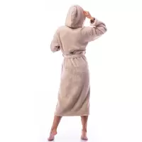 Халат Микропамук - капучино - дамски - 164 | Халат Микропамук - капучино - дамски - 164