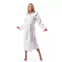 Халат Микропамук - крем - дамски - Халат Микропамук - крем - дамски