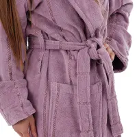 Халат нишка - Лилаво - дамски - Халат нишка - Лилаво - дамски