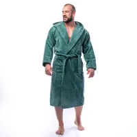 Халат нишка - Петрол - мъжки - 1740 | Халат нишка - Петрол - мъжки - 1740