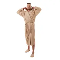 Халат Севи лого - MS - капучино- мъжки - Халат Севи лого - MS - капучино- мъжки