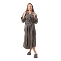 Халат Севи лого - MS - тъмно сив- дамски - Халат Севи лого - MS - тъмно сив- дамски