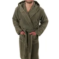 Халат Севи лого - MS - тъмно зелен- мъжки - 3749 | Халат Севи лого - MS - тъмно зелен- мъжки - 3749