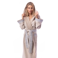 Халат Вафла Лукс - Капучино - дамски - 61 | Халат Вафла Лукс - Капучино - дамски - 61