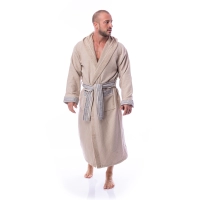 Халат Вафла Лукс - Капучино - мъжки - Халат Вафла Лукс - Капучино - мъжки
