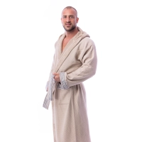Халат Вафла Лукс - Капучино - мъжки - 66 | Халат Вафла Лукс - Капучино - мъжки - 66