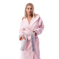 Халат Вафла Лукс - Розово - дамски - Халат Вафла Лукс - Розово - дамски