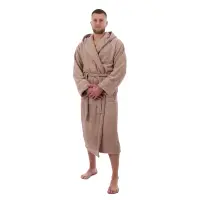 Халат ЖАКАРД - MS - Бежов - мъжки - Халат ЖАКАРД - MS - Бежов - мъжки
