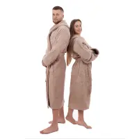 Халат ЖАКАРД - MS - Бежов - мъжки - 3534 | Халат ЖАКАРД - MS - Бежов - мъжки - 3534