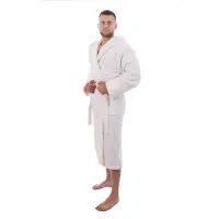 Халат ЖАКАРД - MS - Крем - мъжки - 3523 | Халат ЖАКАРД - MS - Крем - мъжки - 3523