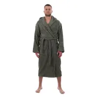 Халат ЖАКАРД - MS - Зелен - мъжки - 3548 | Халат ЖАКАРД - MS - Зелен - мъжки - 3548