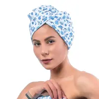 Хавлиен тюрбан с принт М9 - Хавлиен тюрбан с принт М9